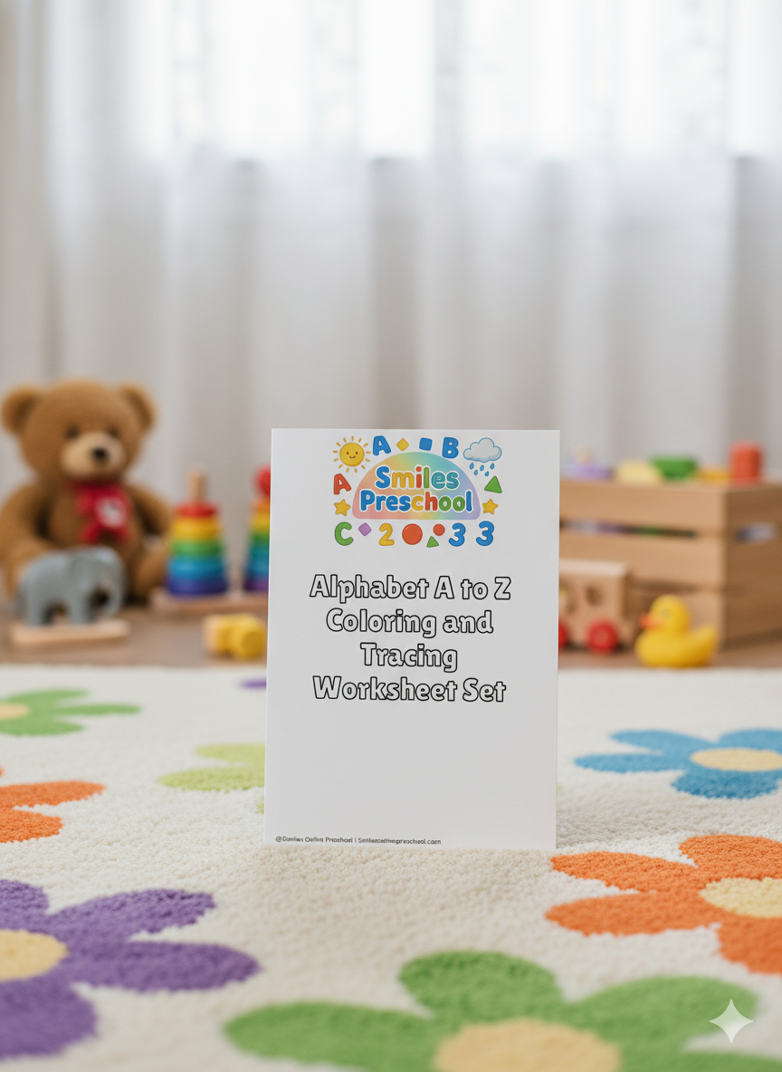 ✏️ A to Z Coloring and Tracing Worksheets | Alphabet Handwriting & Coloring Practice | Printable Preschool Tracing