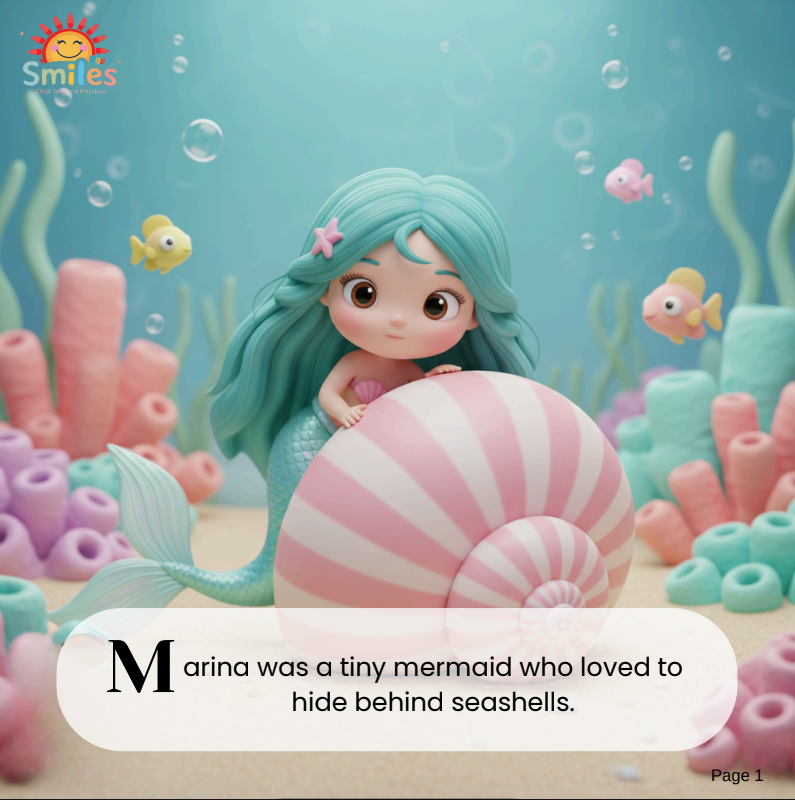 MARINA the Shy Mermaid | Printable Storybook PDF | Inspiring Moral Story About Courage & Self-Belief
