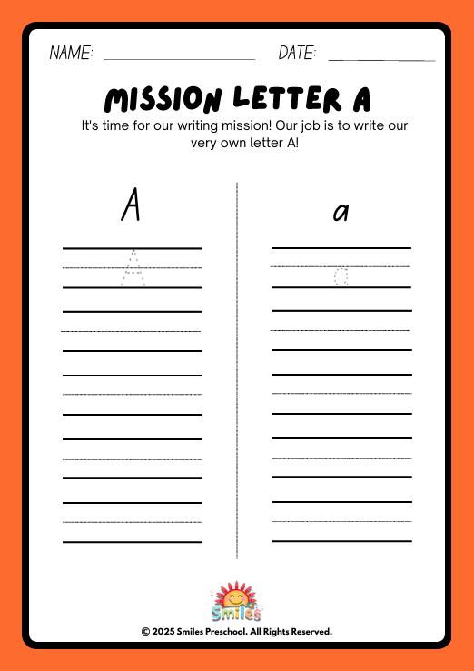 A to Z Tracing Activity | Printable Alphabet Handwriting Worksheets | Preschool Letter Practice